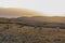 Hlam - Herd of sheep on idyllic hiking trail on moon plateau with scenic view of mountain peak Hlam in Baska, Krk Otok