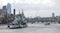 HMS Belfast battleship moored on the River Thames