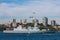 HMS Daring D32 Type 45 Daring-class air-defence destroyer of the Royal Navy in Sydney Harbor