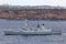 HMS Daring Type 45 Daring-class air-defence destroyer of the Royal Navy departing Sydney Harbor