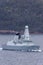 HMS Daring Type 45 Daring-class air-defence destroyer of the Royal Navy departing Sydney Harbor