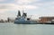 HMS Defender, Royal Navy destroyer docked at Portsmouth Harbour