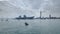 HMS QUEEN ELIZABETH - the Royal Navy\\\'s newest and largest ever warship - sails from Portsmouth for only the second occasion, this