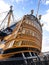 HMS Victory docked at Portsmouth, England 27 February 2014