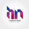 HN Letter Logo Design