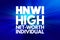 HNWI - High Net-Worth Individual acronym