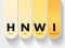 HNWI - High Net-Worth Individual acronym, business concept background