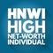 HNWI - High Net-Worth Individual acronym, business concept background