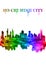 Ho Chi Minh City Vietnam skyline Portrait Rainbow