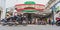 Ho Chi Minh City, Vietnam: Street Food Market exterior at Ben Thanh Market area with blurry bikes