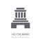 Ho chi minh mausoleum icon. Trendy Ho chi minh mausoleum logo co