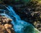 Ho\\\'opi\\\'i Creek Cascading Down Upper Ho\\\'opi\\\'i Falls