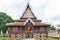 Ho Trai - Traditional Thai-style building used as a library that houses Buddhist scriptures Tripitakal at Wat Mahathat Temple