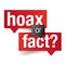 Hoax or Fact Sign label