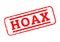 Hoax rubber stamp