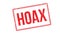 Hoax rubber stamp