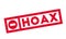 Hoax rubber stamp