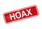 HOAX rubber stamp, Warning