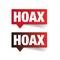 Hoax sign label tag