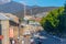 HOBART, AUSTRALIA, FEBRUARY 22, 2020: People strolling on Salamanca street in Hobart, Australia