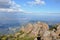 Hobart from Mt Wellington lookout.