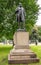 Hobart, Tasmania, Australia - December 14, 2009: Closeup of bronze statue of William Lodewyk Crosther on green park of Franklin