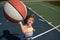 Hobby, active lifestyle, sports activity for kids. Basketball kids player.
