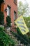 Hoboken, NJ, USA - May 7th 2020 : Sign on a residential building spreading a message of love, solidarity and community support