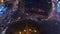 HOCHIMINH, VIETNAM - MAY, 2023: Aerial drone night city of Ho Chi Minh City (Saigon) Vietnam skyline at night