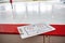 Hockey board with trainer tactic ice rink table