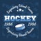Hockey championship logo labels. Vector sport