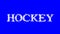 Hockey cloud text effect blue isolated background