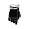 Hockey glove black simple icon