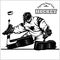 Hockey goaltender. Stock illustration