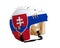 Hockey Helmet With Painted Flag of Slovakia