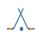 Hockey icon. Simple element from sport equipment icons collection. Creative Hockey icon ui, ux, apps, software and infographics