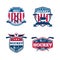 Hockey logo set