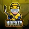Hockey mascot esport logo design