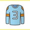 Hockey player`s shirt color icon