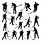 Hockey Player Silhouettes