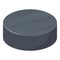 Hockey puck icon, cartoon style