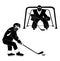 Hockey silhouette