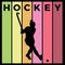 Hockey silhouette sport activity vector graphic