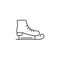 Hockey skate line style icon vector illustration design