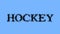 Hockey smoke text effect sky isolated background