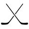 Hockey stick, puck, mask, illustration by crafteroks