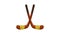 Hockey sticks icon animation