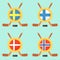 Hockey in Sweden, Finland, Denmark and Norway