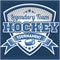 Hockey team logo template. Emblem, logotype