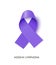 Hodgkin lymphoma awareness ribbon vector realistic illustration